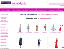 Tablet Screenshot of bellemaids.com